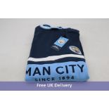 Manchester City Men's Crew Neck Sweatshirt, Navy, UK XL
