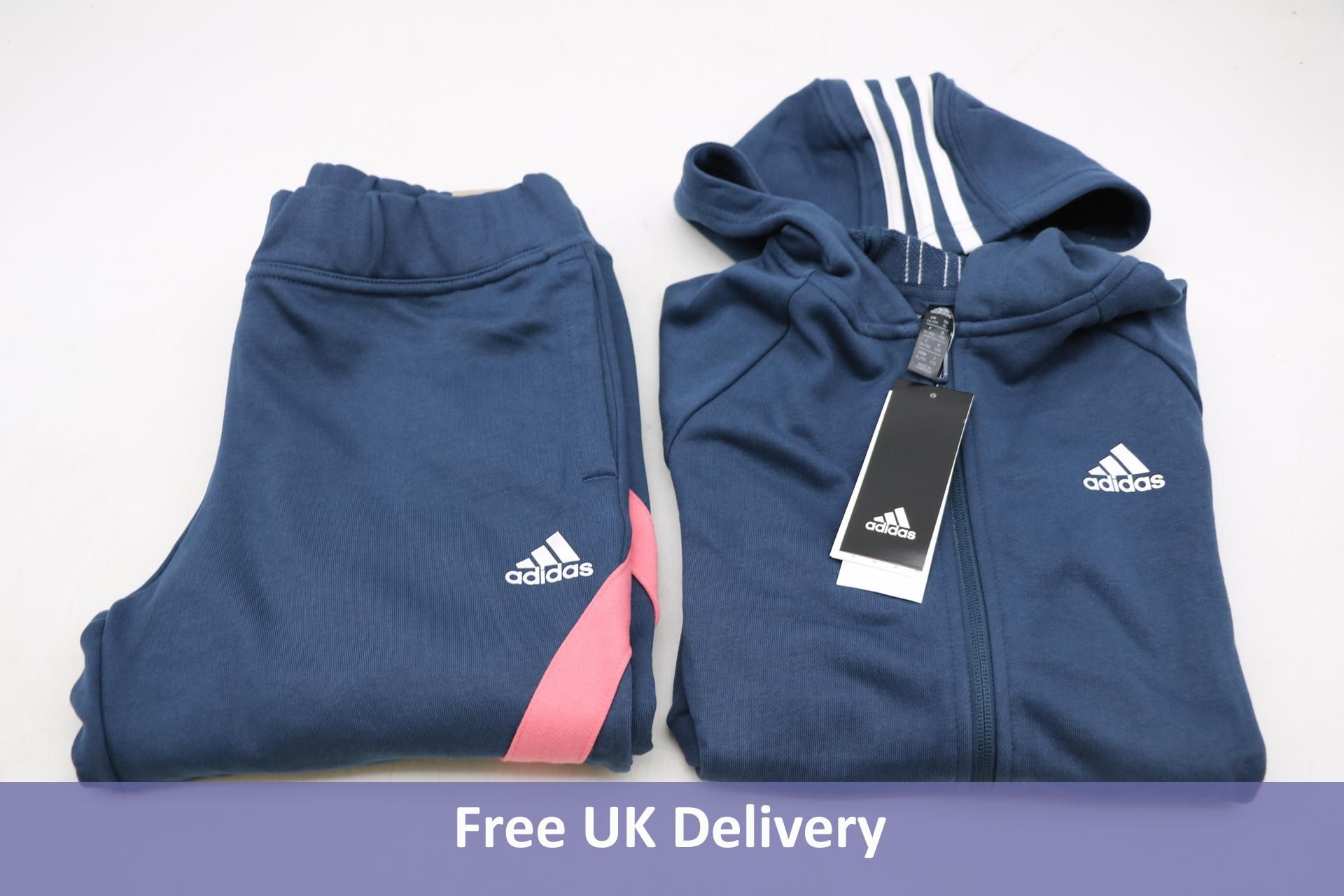 Adidas Kids Tracksuit Blue, UK Size 14/15