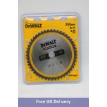 Three DeWalt Construction Circular Saw Blades, 250 x 30mm, 48T, DT1597