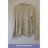 Loro Piana Cable-Knit Baby Cashmere Sweater, Ivory, Size 50. Used, Good Condition, Some piling to it