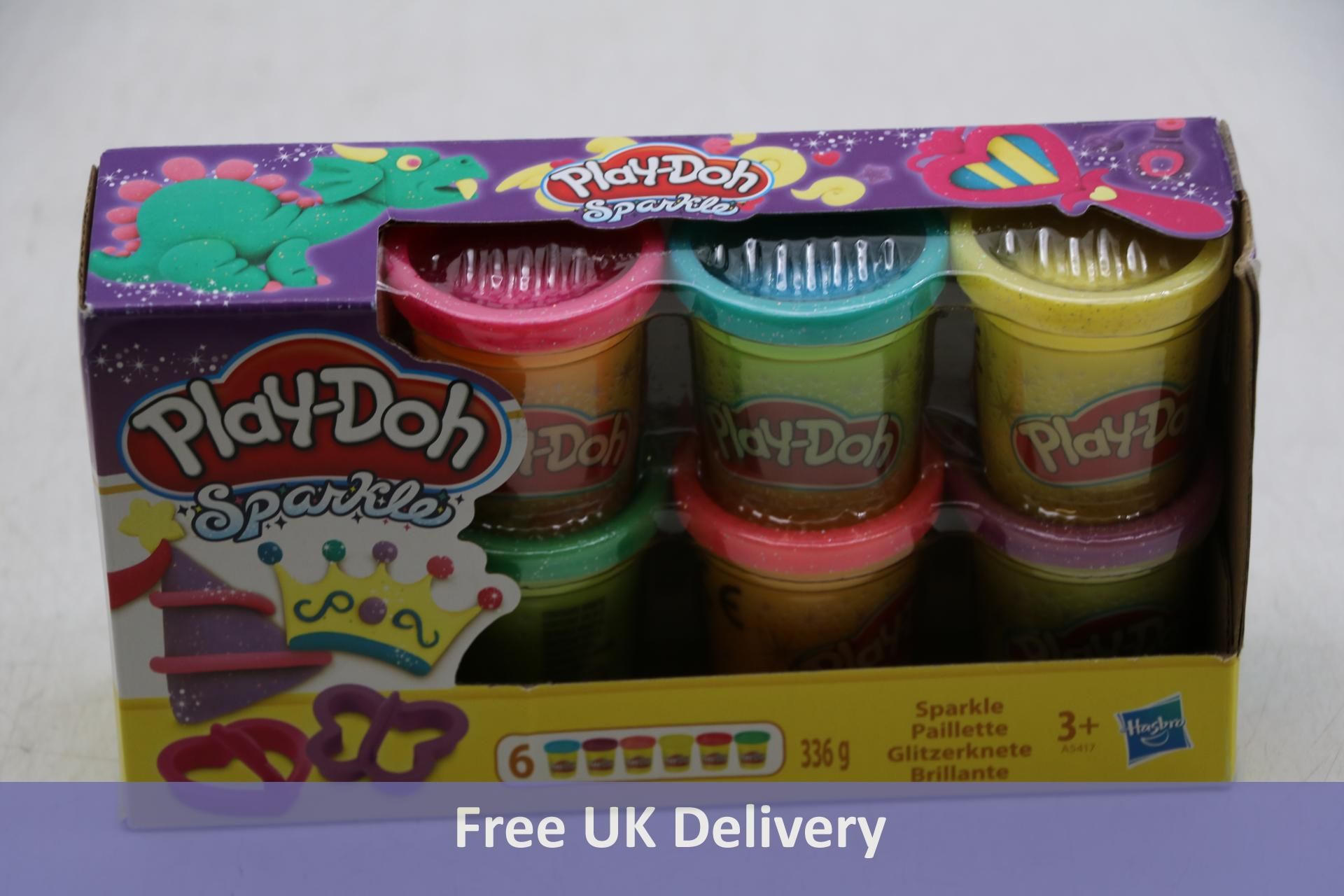 Four Play-Doh Sparkle Collection with 6 Non-Toxic Colours