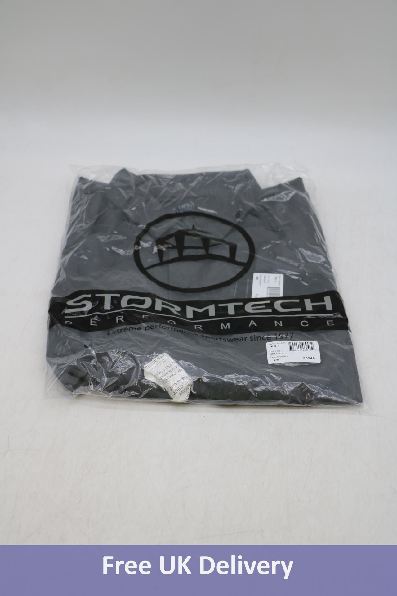 Four Stormtech Men's Apollo H2X Dry Polo Shirt PS-1, Grey, Size SM