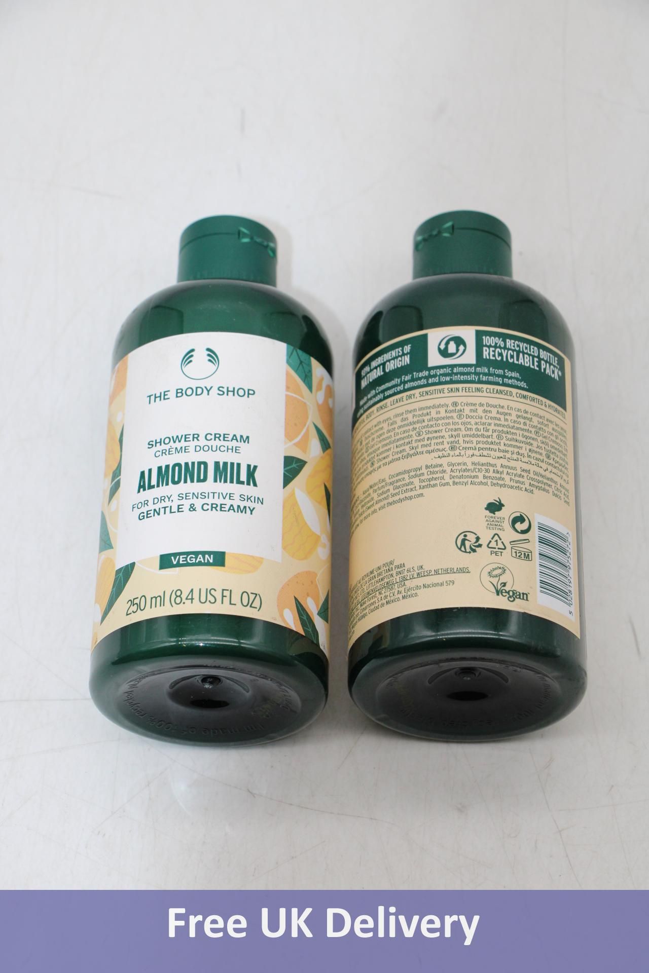 Five Bottles The Body Shop Almond Milk Shower Cream, 250ml Per Bottle