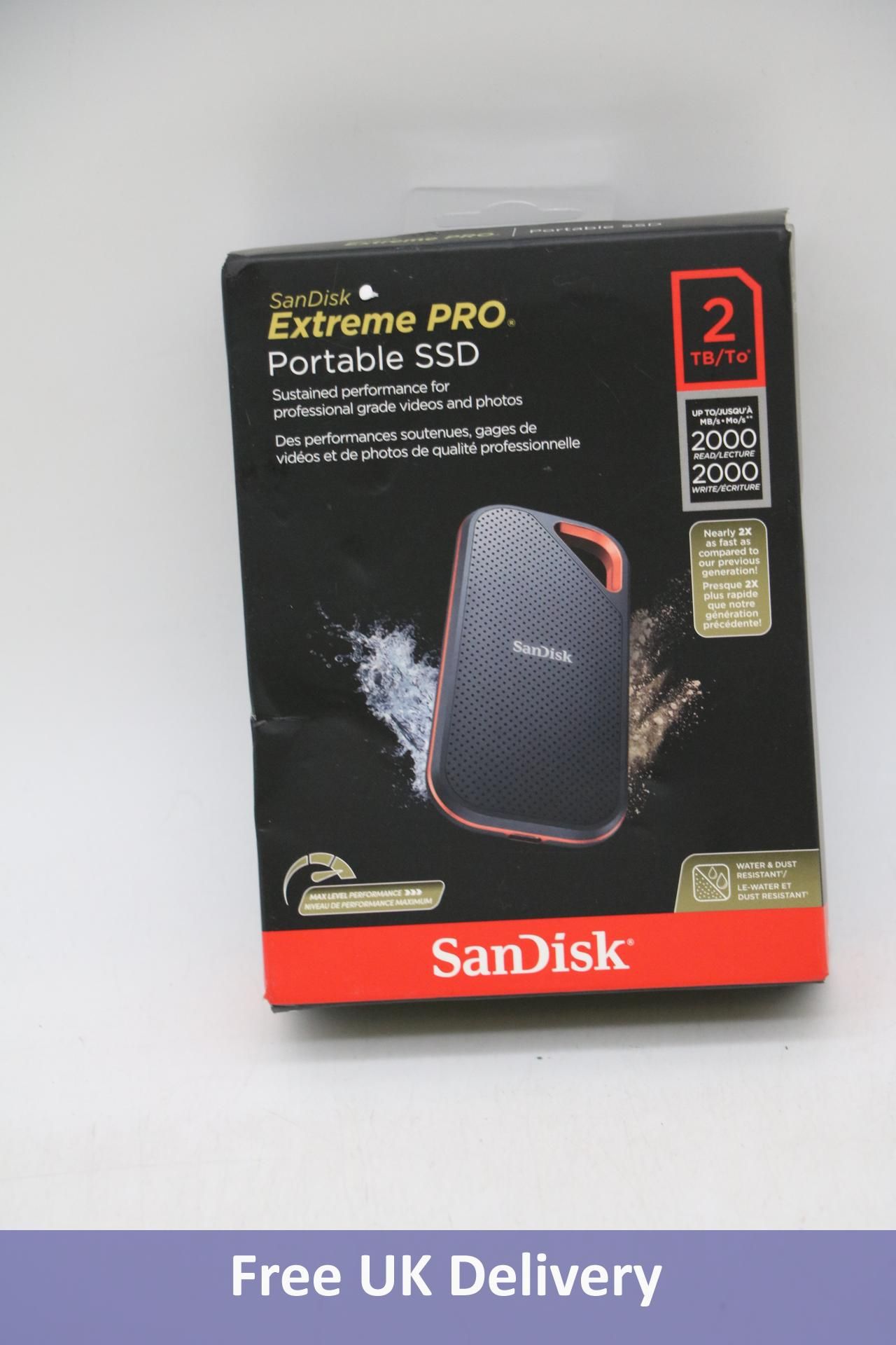 SanDisk 2TB Extreme Pro Portable, SSD V2