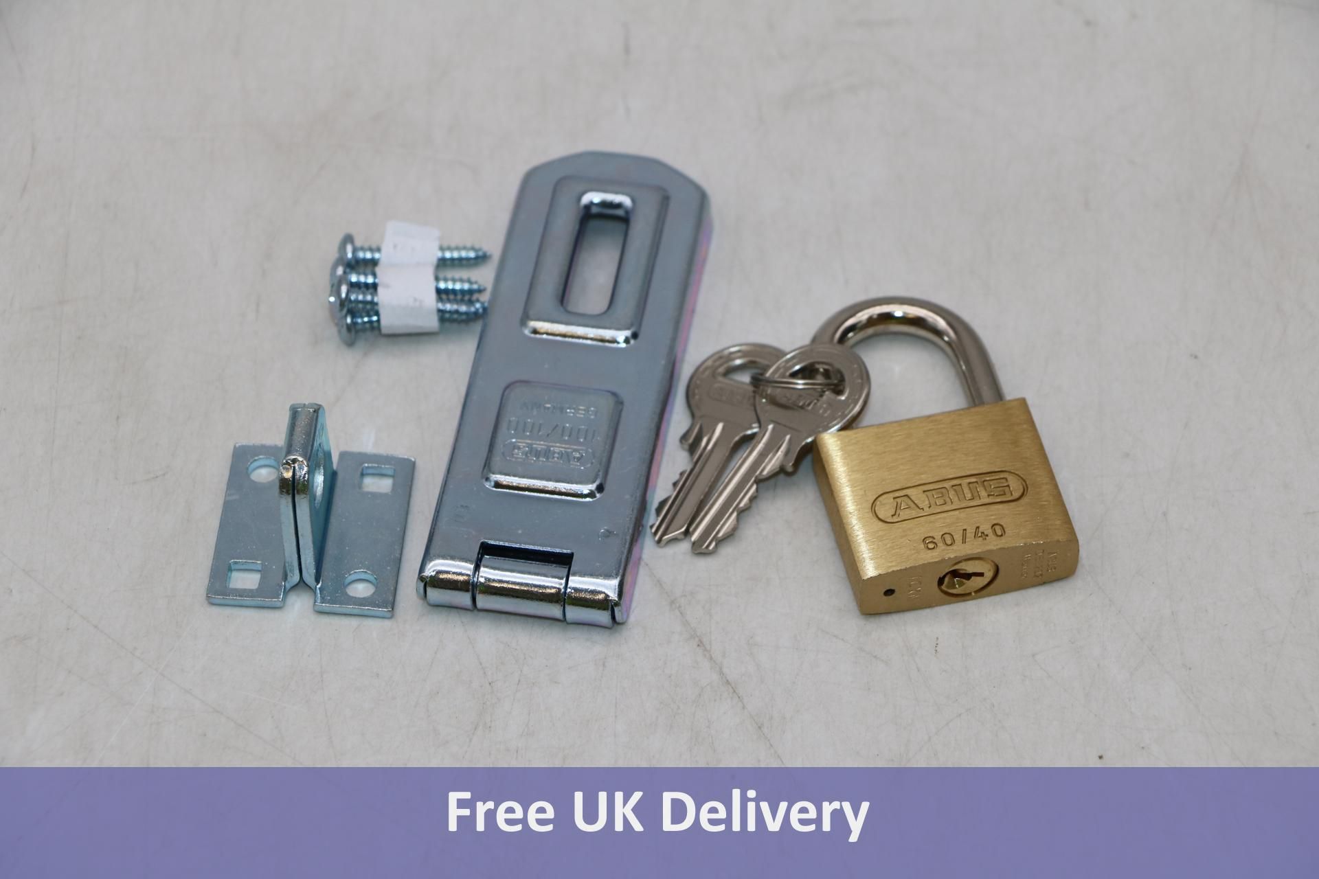 Five Abus Padlock and Clasp