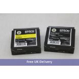 Two Epson UltraChrome Pro 10 Ink 1x Yellow T46S4, and 1x Phone Black T46S1, Both 25ml