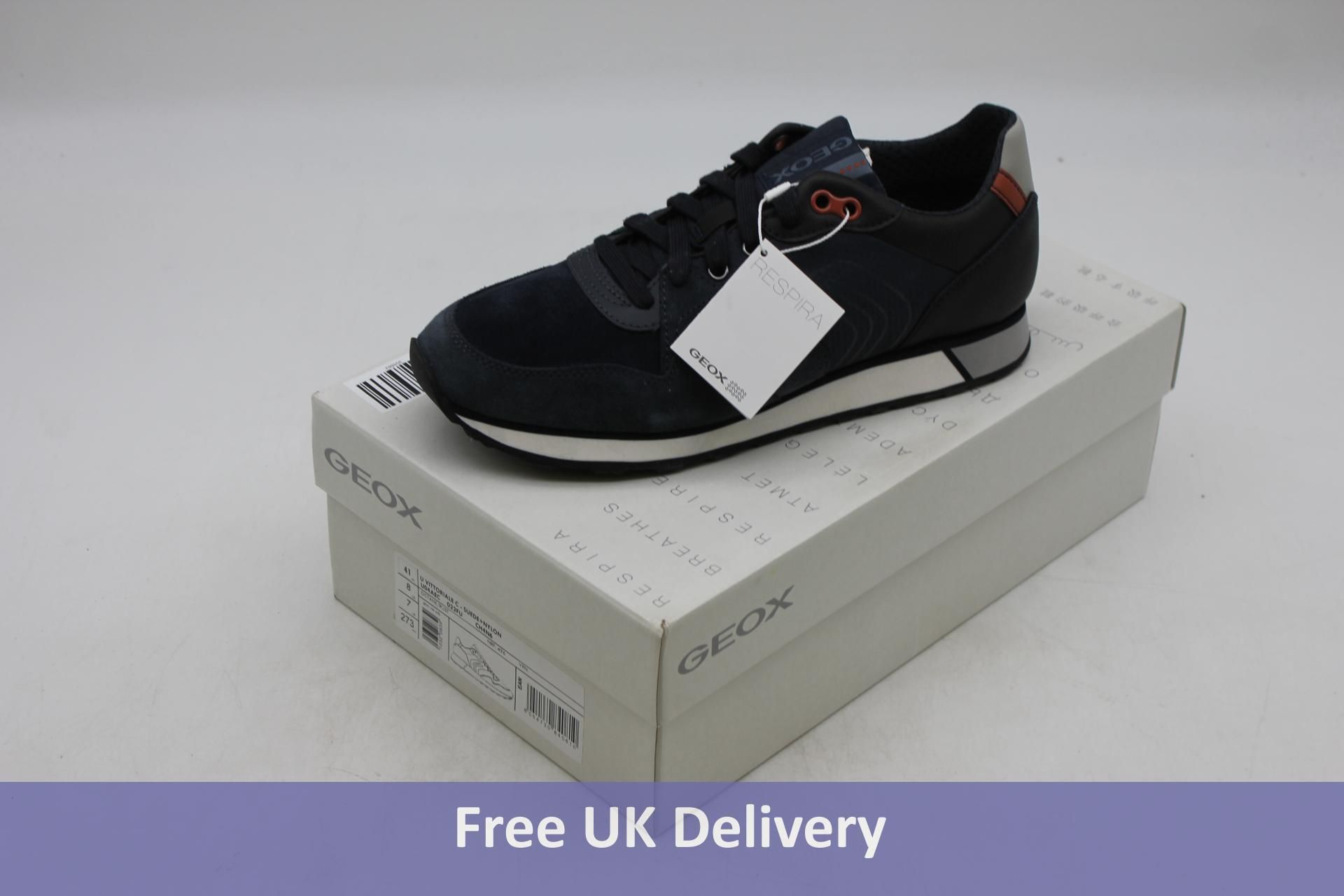 Geox U Vittoriale C Trainers, Octane/Rust, UK7