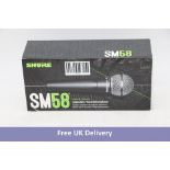 Shure Dynamic SM58-LC Vocal Handheld Microphone, Black