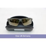 Stinger 3.0 Golf Sunglasses, Dark Grey Metallic Matt/Smoke with Flash Bronze Mirror