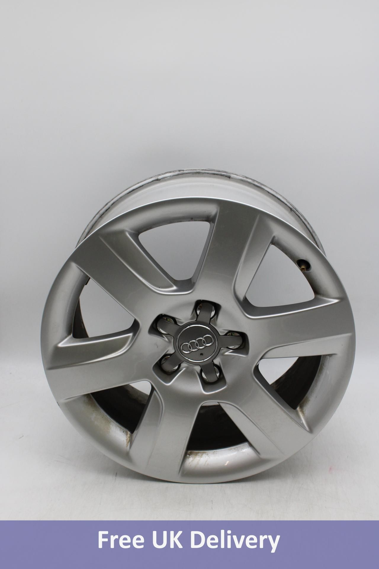 Two Audi 4H0 601 025 A Wheels, Silver, 7.5JX17H2 ET26. Used