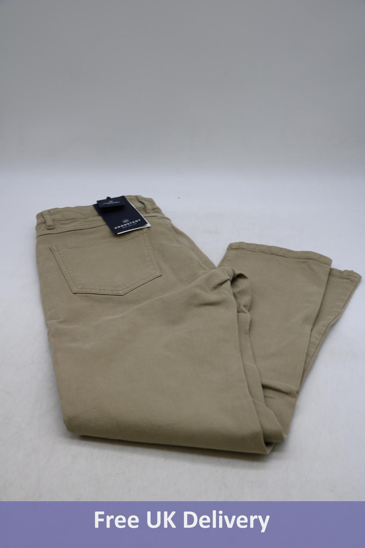 Kronstadt Brody Twill 5 Pocket Jeans, Sand, 33/32