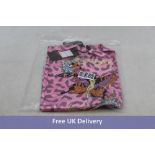 Ed Hardy Motherfly Slip Dress, Pink Leopard Print, S
