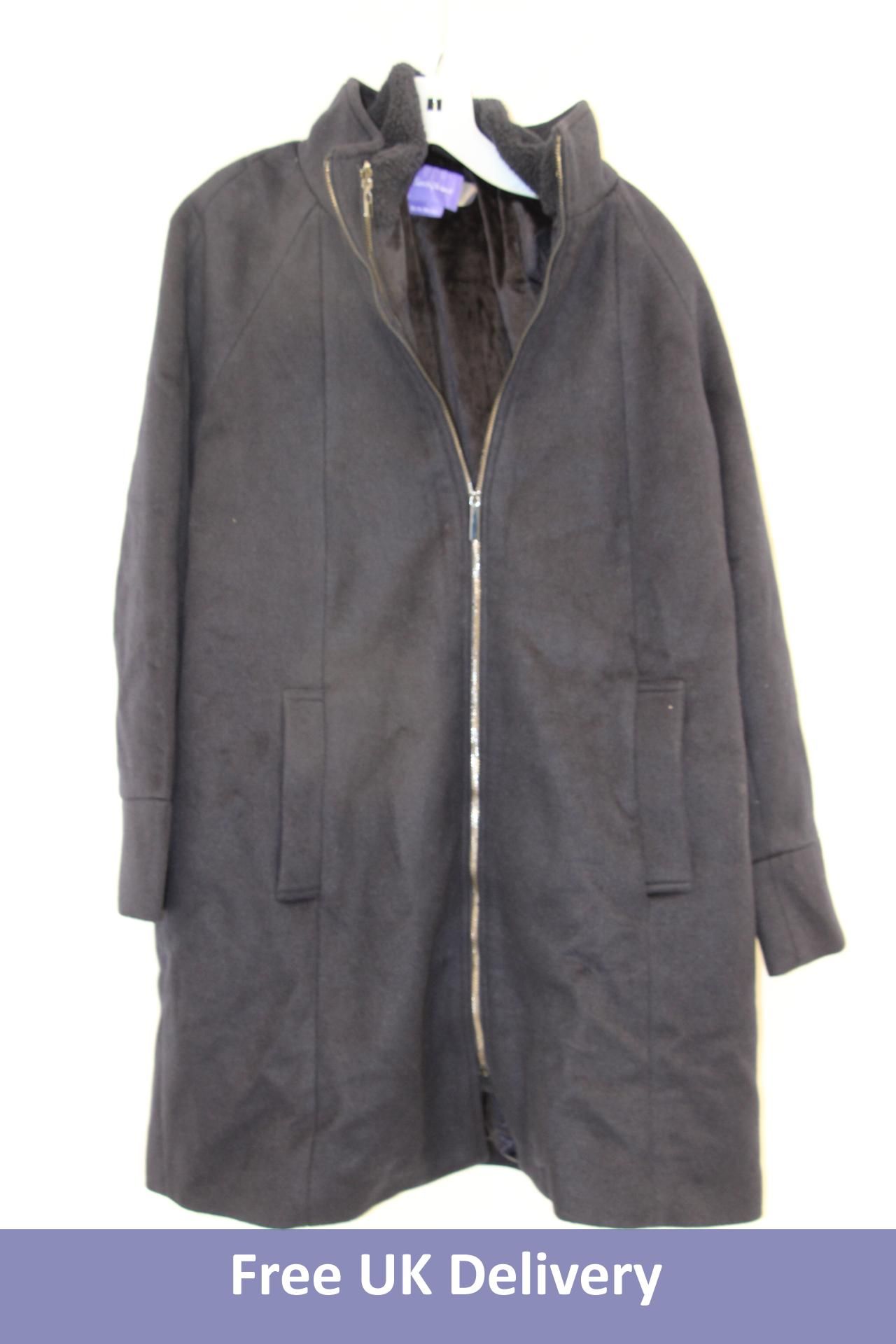 Seraphine 6 In 1 Baby Wearing Coat with Zip Off Kanagaroo Panel, Black, Size UK 8