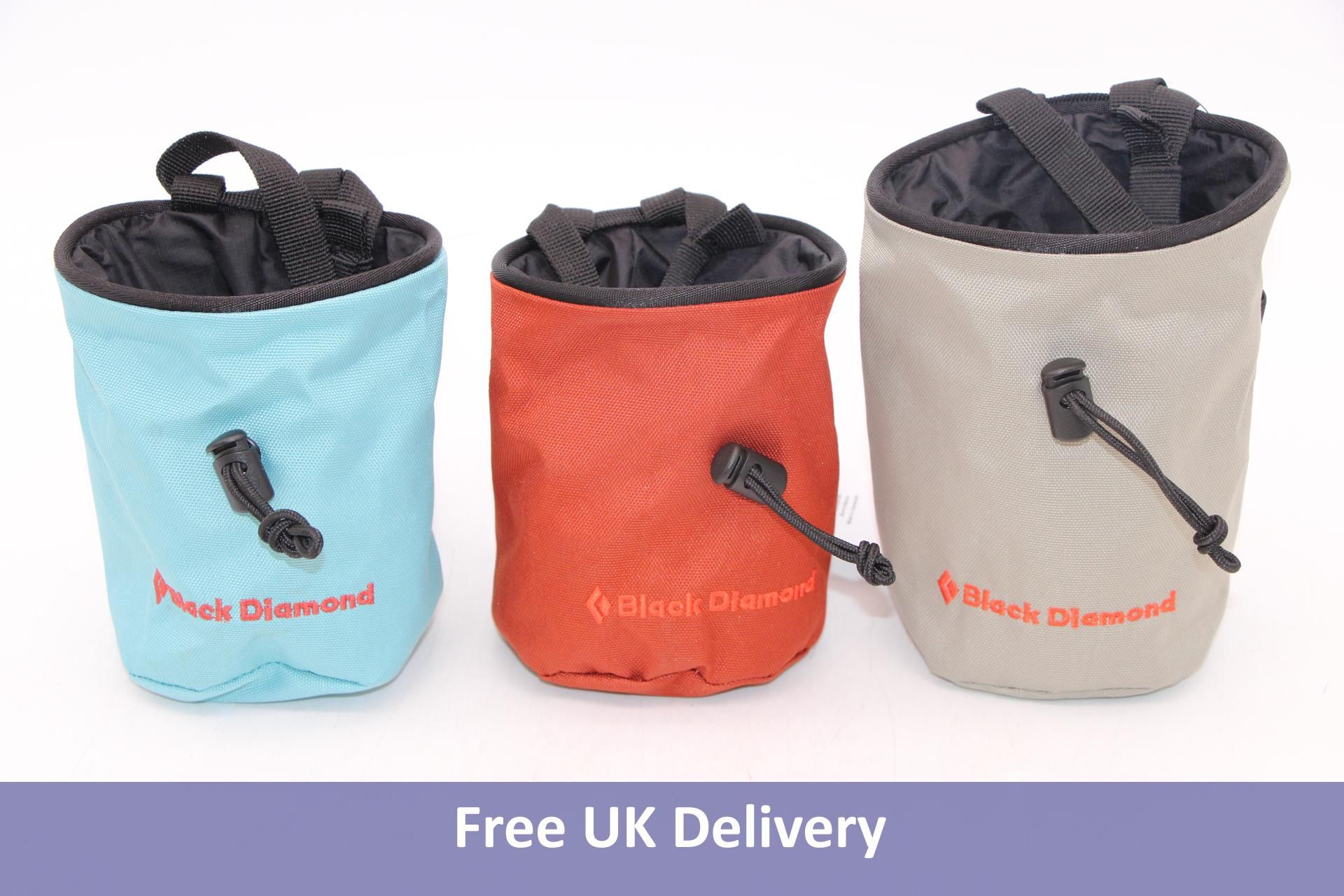 Ten Black Diamond Climbing Chalk Bags, Various Colours