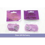 Ten Dunlop Tortex Player 12-Pack Flow Guitar Pick, Purple, Size 1.14mm