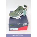 Reebok GL1000 Running Trainers, Green/White, UK 9. Box damaged