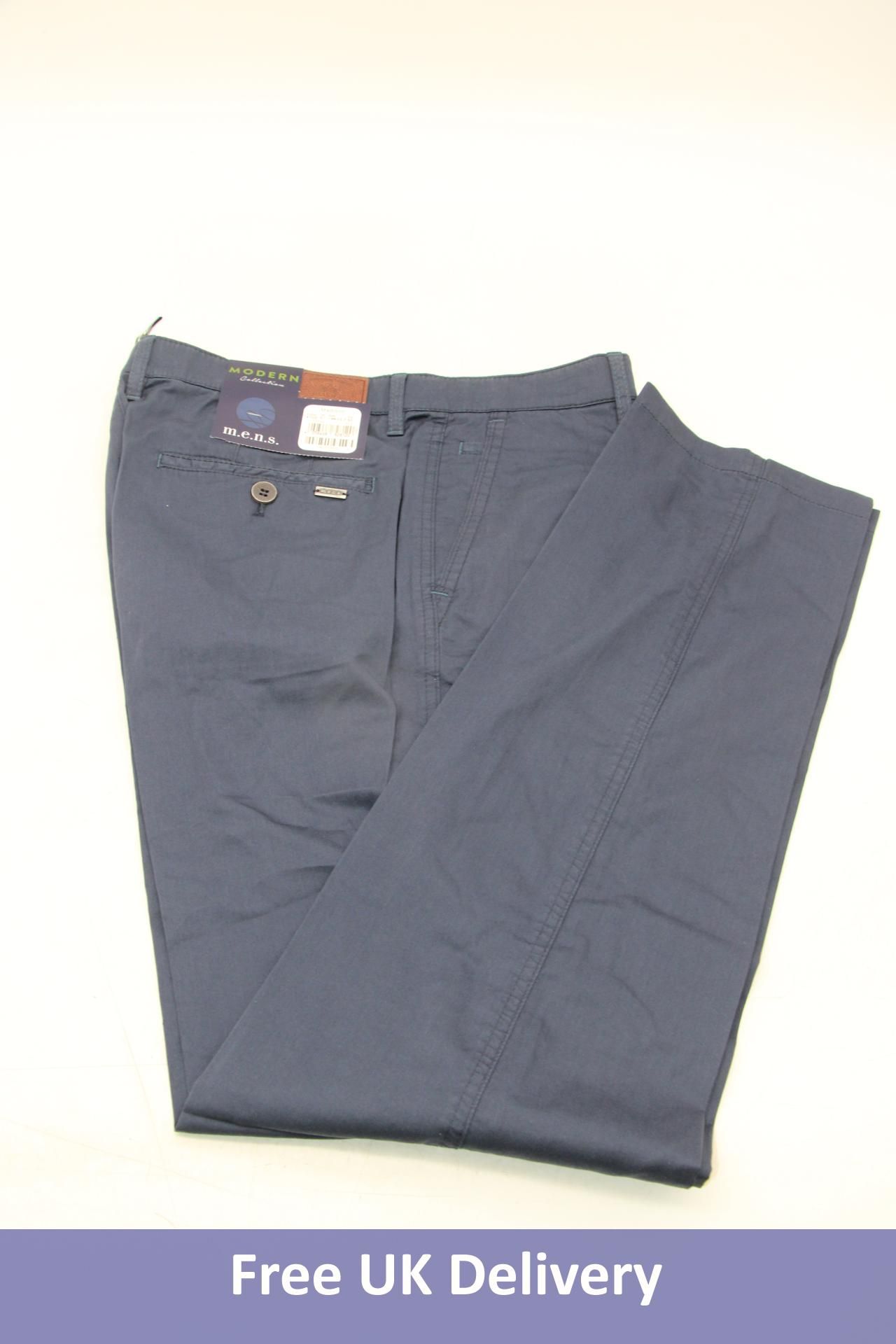 Modern Madison Pocket Detail Trousers, Navy Blue, Size 52