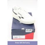 Reebok Club Court Tennis Double Revenge Trainers, Chalk/Black, UK 5. Box damaged