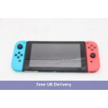 Nintendo Switch Console, 32GB, Neon JoyCons. Used, reset, no box or accessories, some JoyCon drift