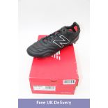 New Balance, 442 V2, Pro Football Boots, Black/Red/Silver, UK 12.5. Box damaged