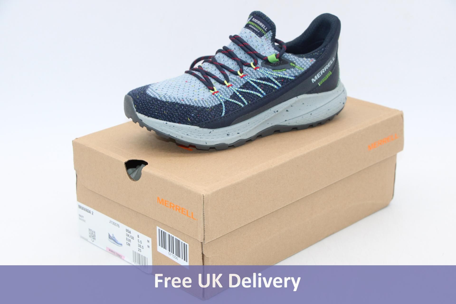 Merrell Bravada 2 Trainers, Navy/Grey, UK 6