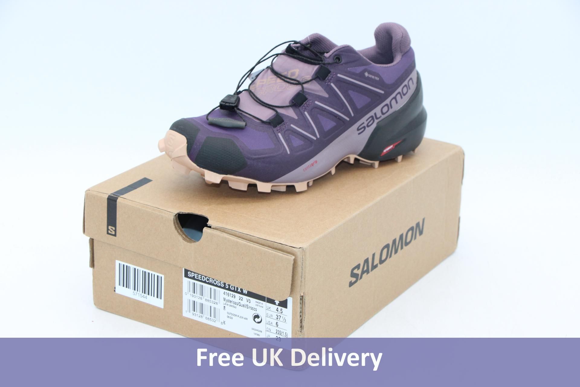 Salomon Speedcross 5 GTX W Trainers, Mysterioso/Quail/Sirocco, UK 4.5