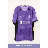 Liverpool FC Nike Third Shirt 2023/24 Season, Purple, X-Large with Szoboszlai on the Back