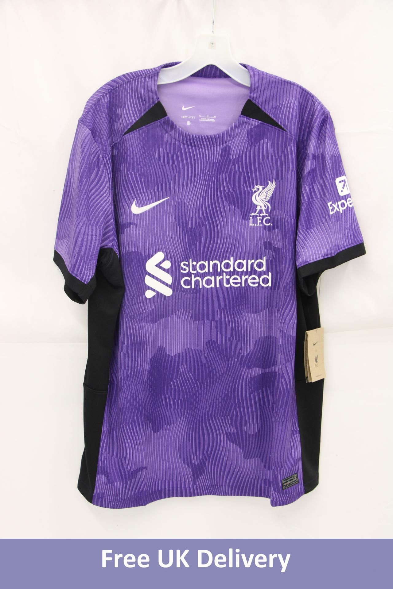 Liverpool FC Nike Third Shirt 2023/24 Season, Purple, X-Large with Szoboszlai on the Back