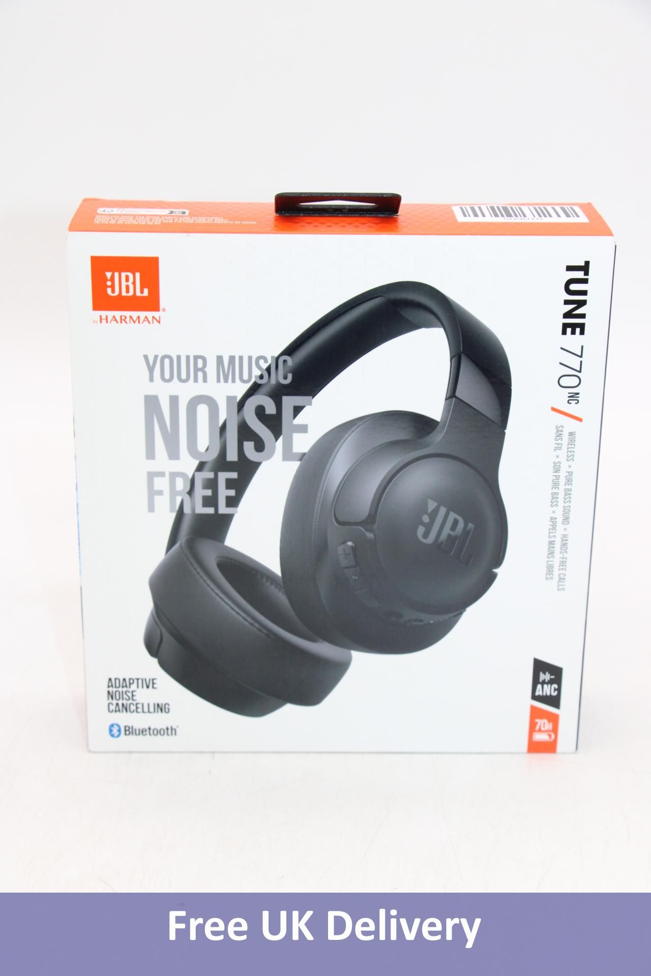 JBL Tune 770NC Noise Canceling Wireless Over Ear Headphones, Black