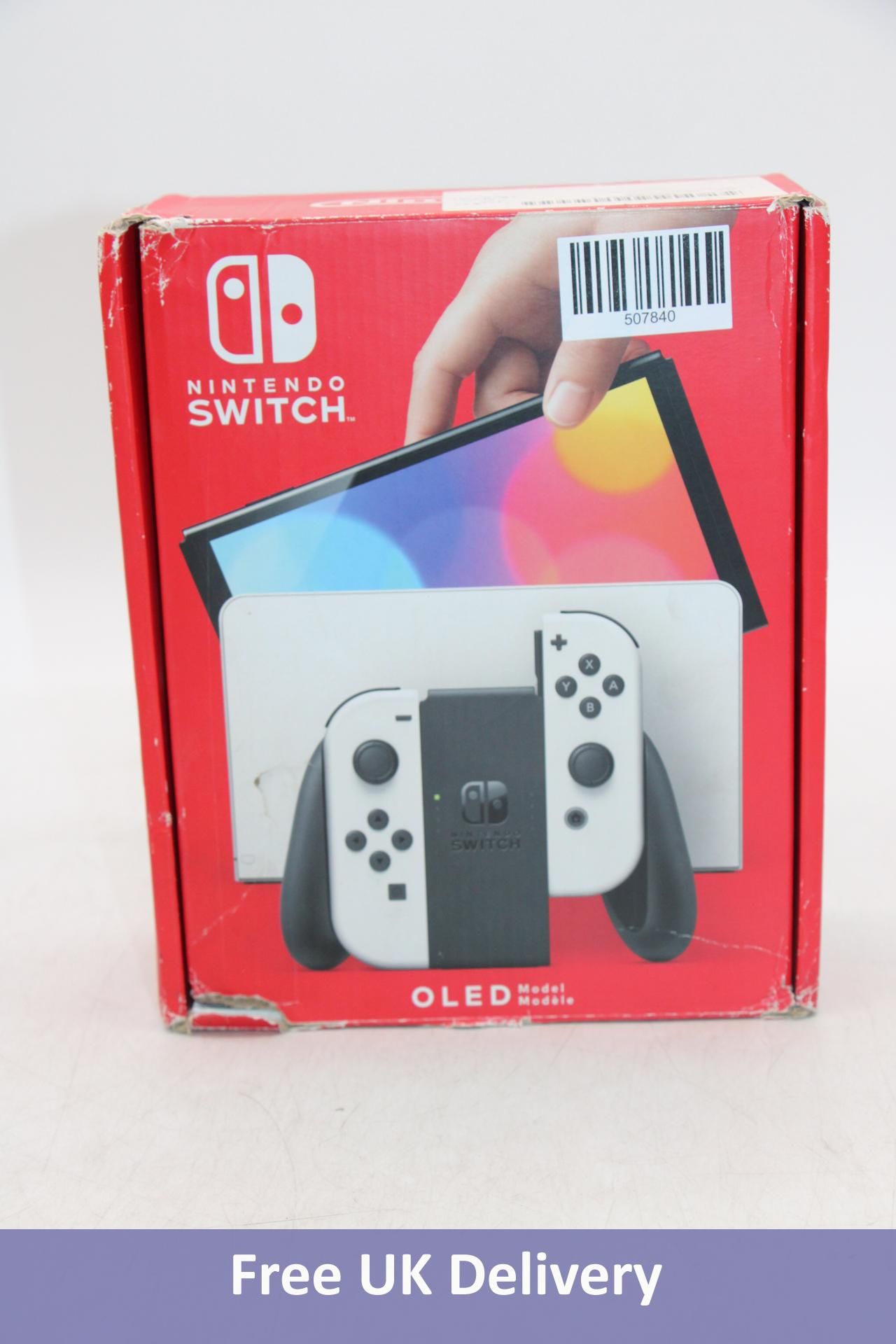 Nintendo Switch OLED Model, with Neon JoyCon's. Used, tested, some minor marks. Boxed with dock, cha