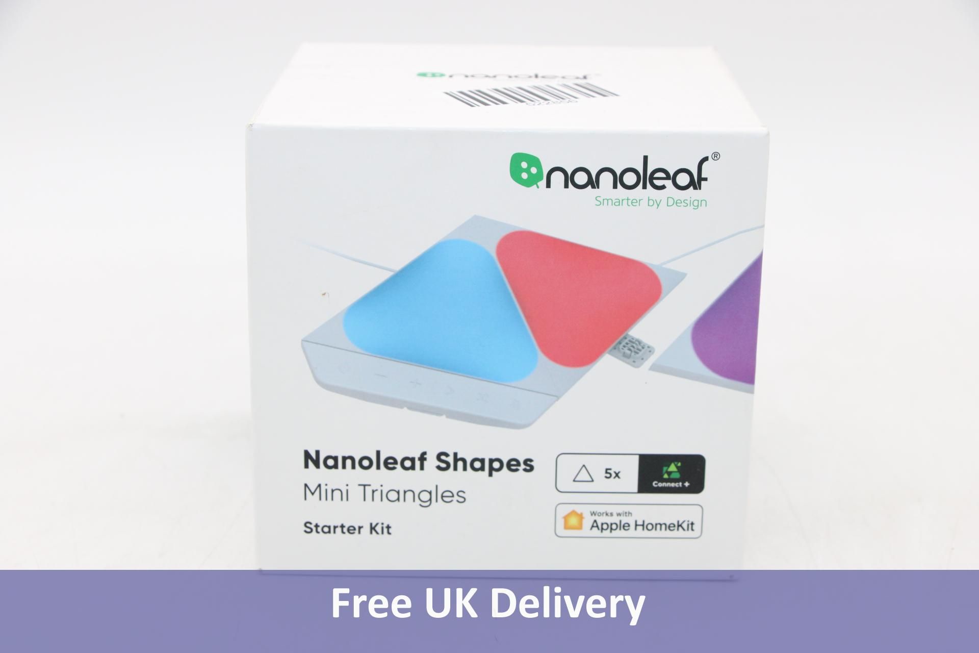 Nanoleaf Shapes Mini Triangle 5 Smart LED Light Panels Starter Kit
