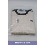 Adidas Q2 Crewneck Sweatshirt, Wonwhi White, UK L