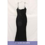 House of Cb Olivette Satin Corset Maxi Dress, Black, Size S