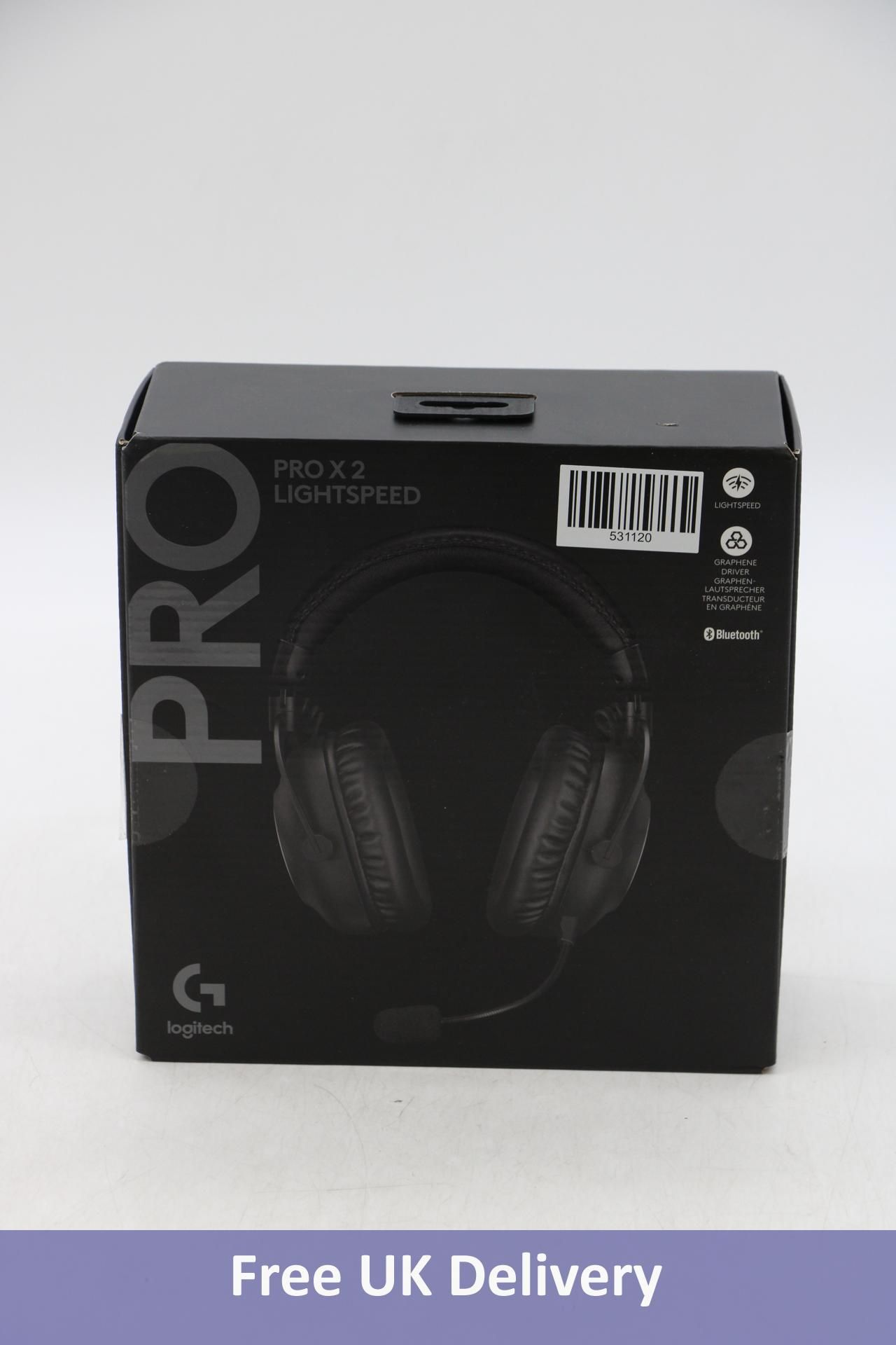 Logitech PRO X 2 LIGHTSPEED Wireless Over-Ear Gaming Headset, Black