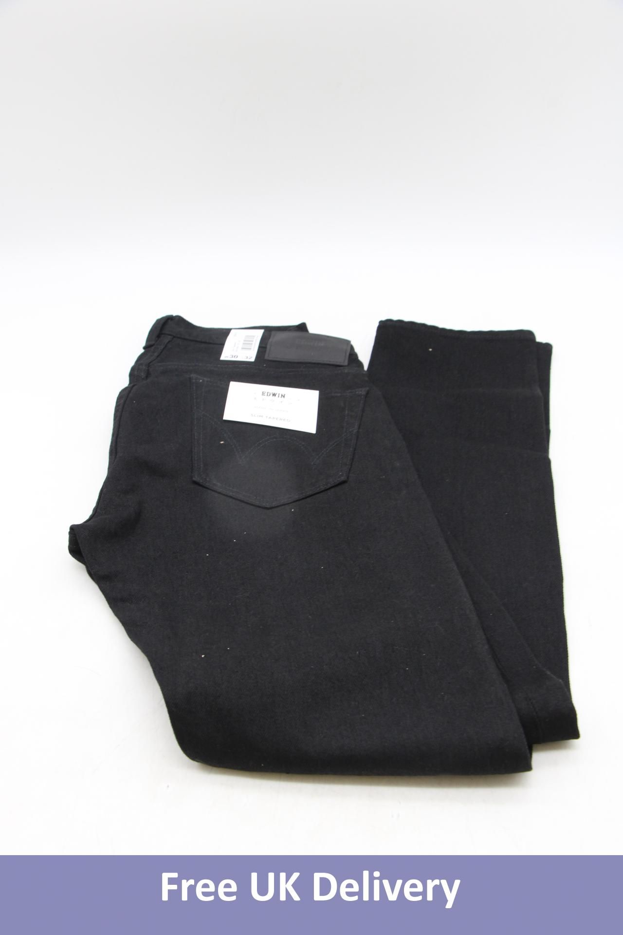 Edwin Slim Tapered Jean, Black, Size W32, L32