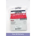 Three Packs of Levi's Boxer Brief, White/Blue/Red, Size M, 3 per Pack