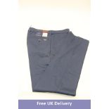 Modern Madison Pocket Detail Trousers, Navy Blue, Size 52