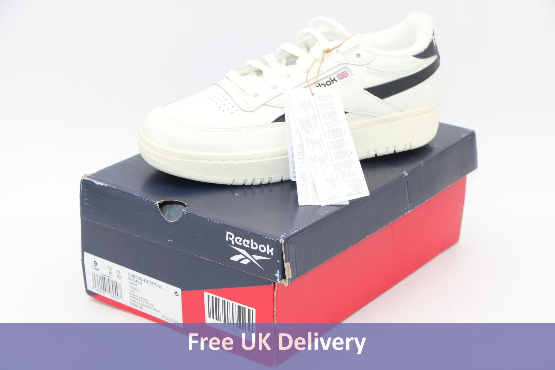 Reebok Club C Revenge Trainers, White/Black, UK 6.5