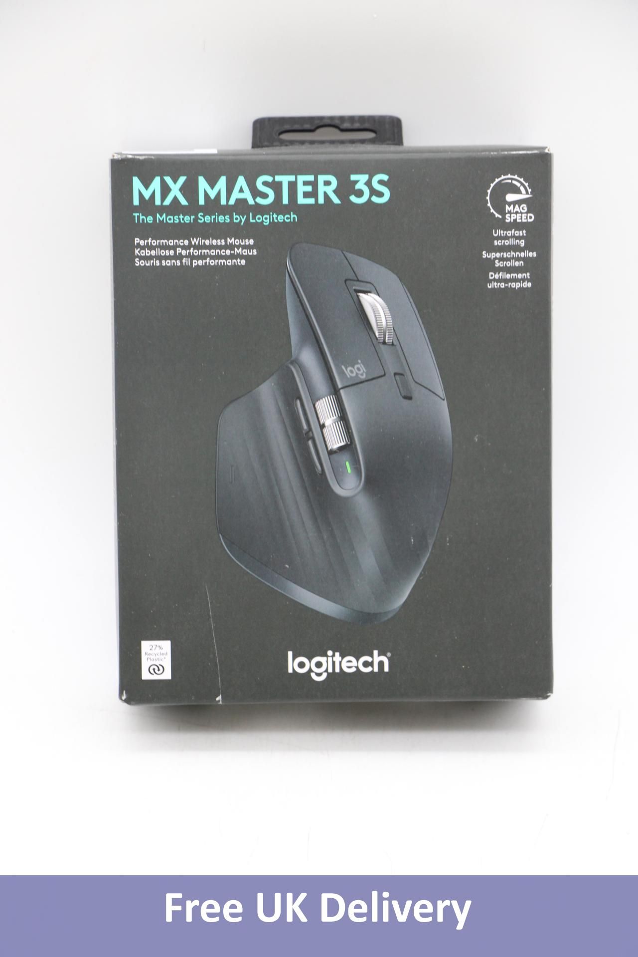 Logitech MX Master 3S Performance Wireless Mouse, Black