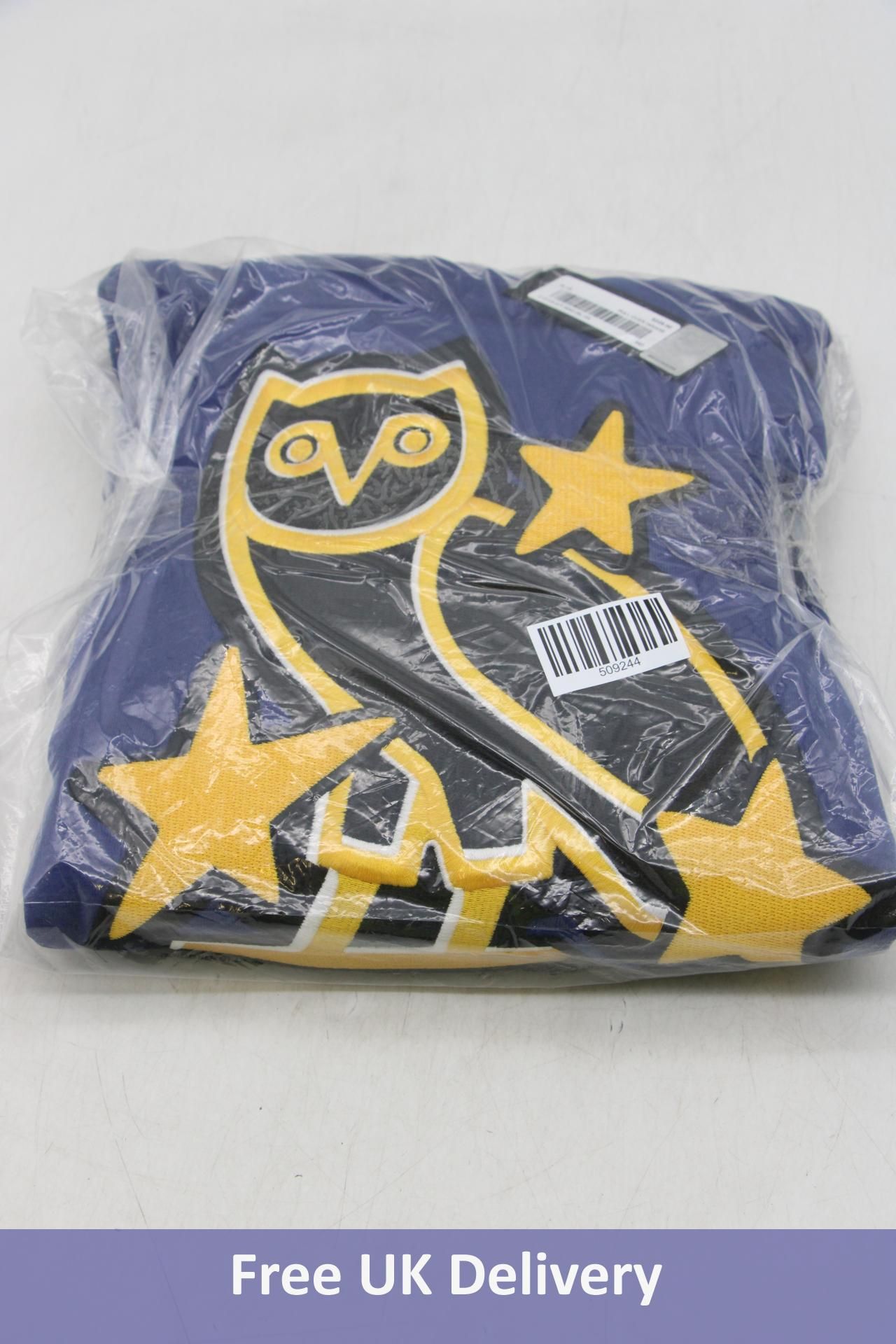 NHL All Star Game X OVO Pull Over Hoodie, Navy/Gold/Black, Size MD