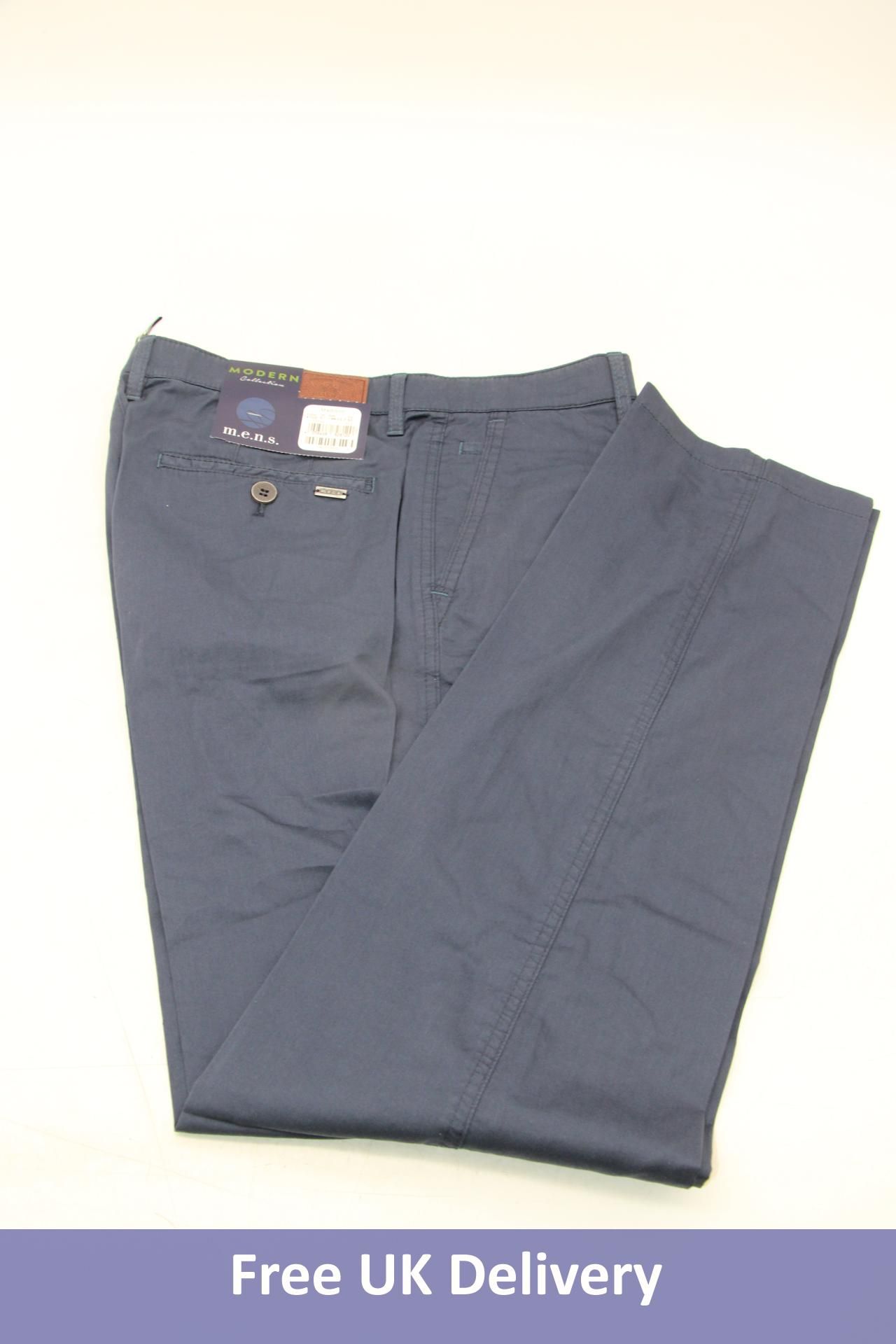 Modern Madison Pocket Detail Trousers, Navy Blue, Size 50