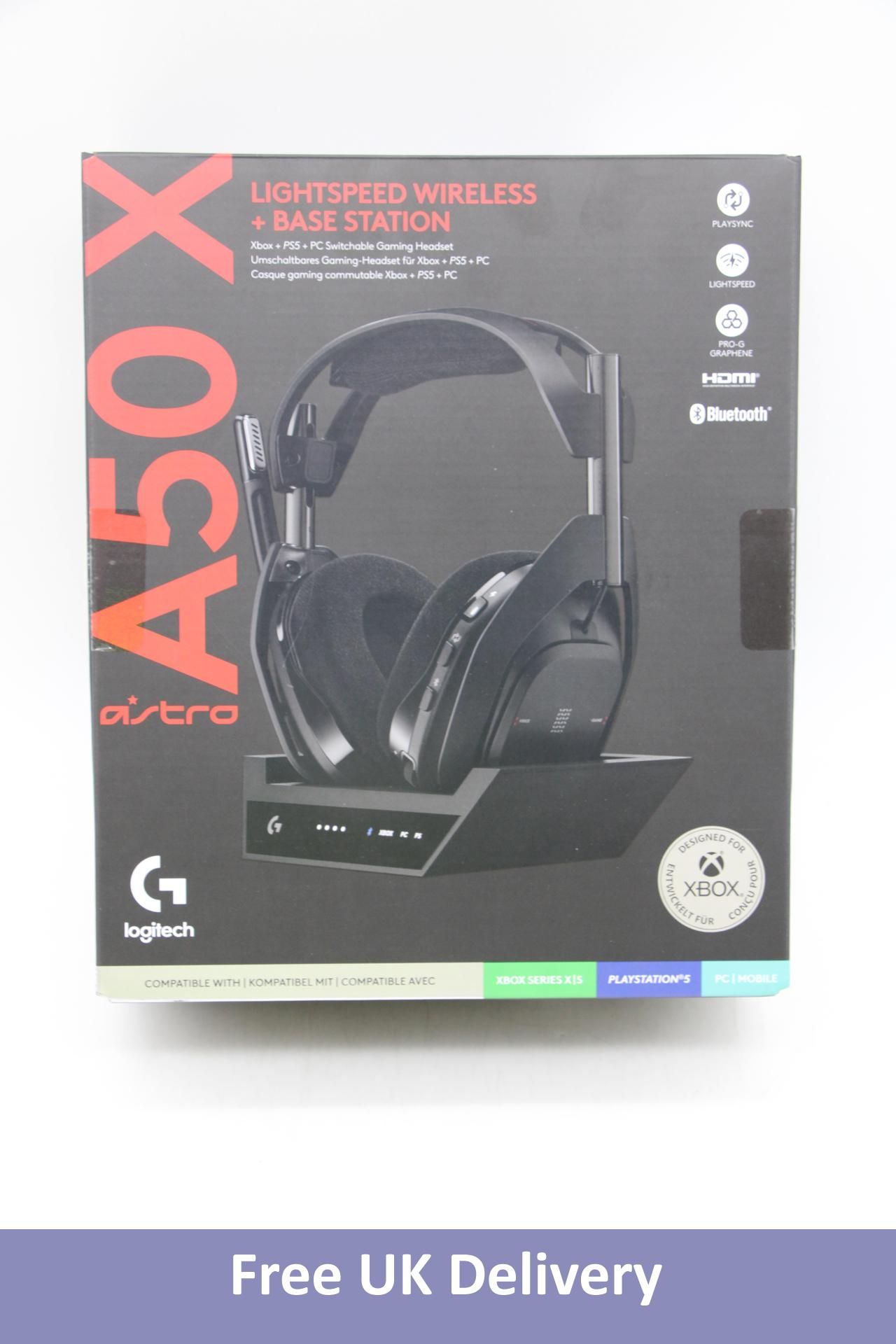 Logitech Astro A50 X Lightspeed Wireless Gaming Headset with Base Station, XBOX/PC/PS5