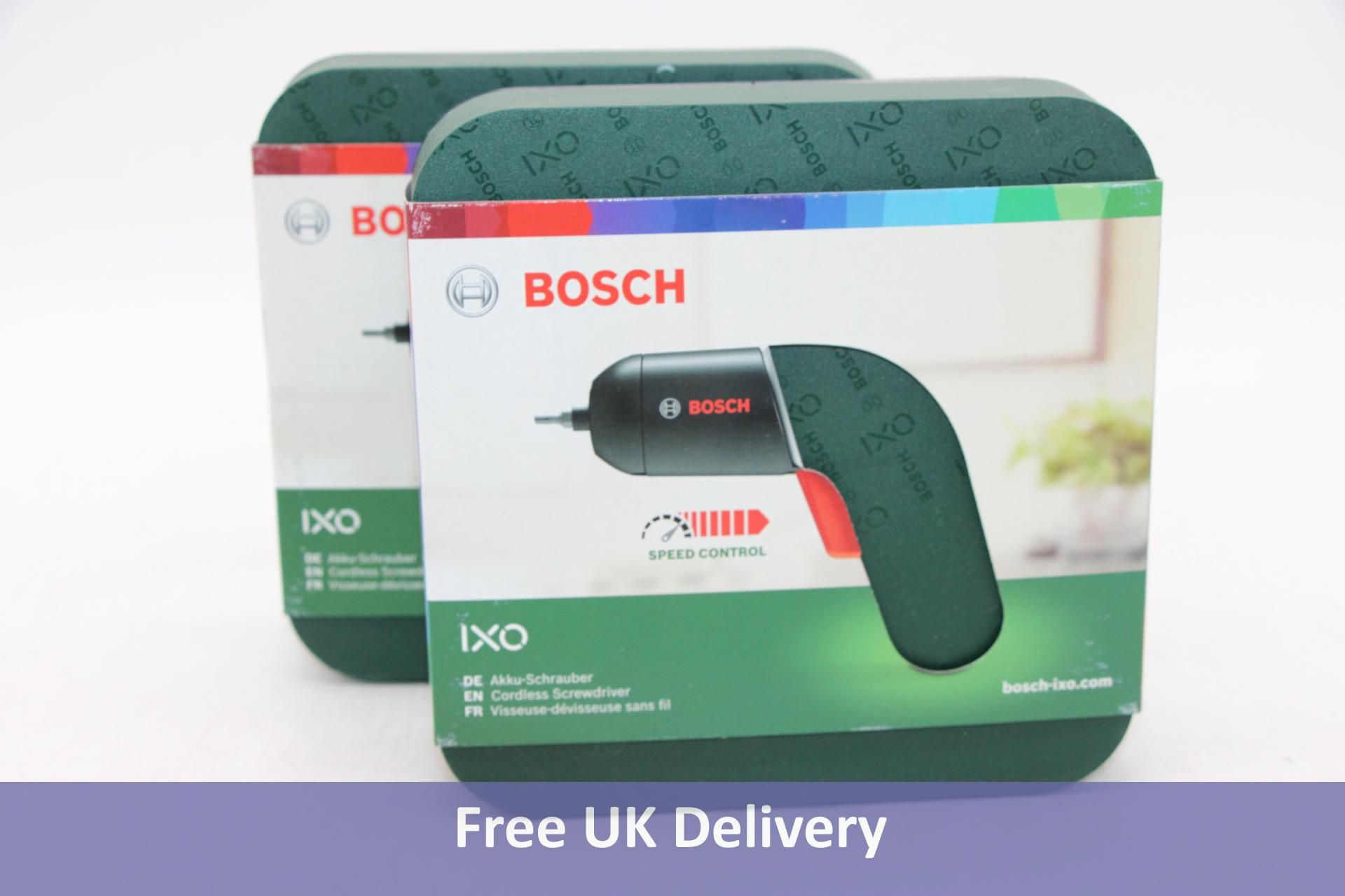 Set of Two Bosch IXO Speed Control Cordless Screwdrivers