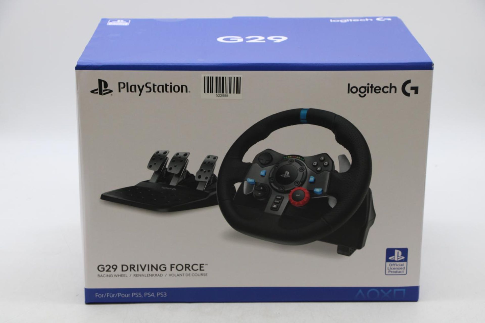 Logitech G29 Driving Force Gaming Steering Wheel with Pedals, Black - Image 2 of 2