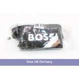 Hugo Boss Logo Belt Bag, Black/White