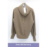 Varley Vine Half Zip Pullover Sweatshirt, Stone Olive, Size S