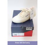 Reebok Club Court 85 Vintage Tennis Trainers, Chalk, UK 4. Box damaged