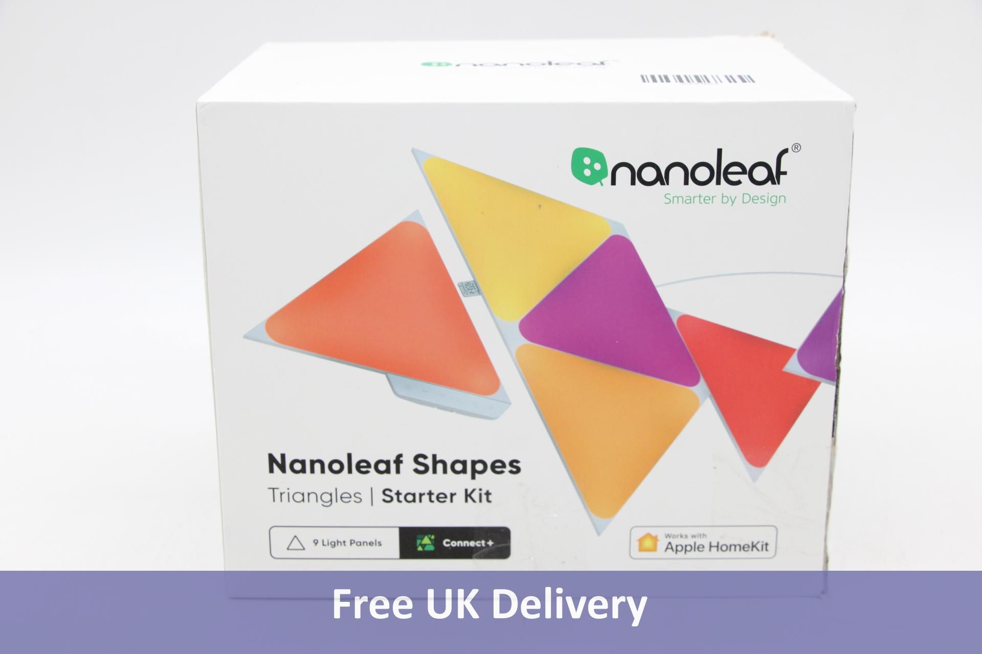 Nanoleaf, 9 Light Panels Triangles Shapes Starter Kit