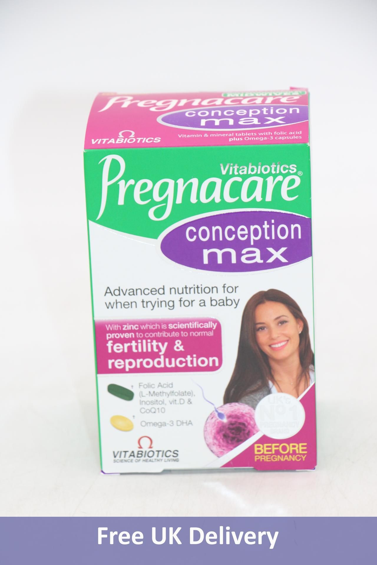 Set of Three Pregnacare Conception Max Vitamin & Mineral Tablets with Folic Acid, 84 Tablets Per Pac