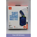 JBL Harman Safe Sound Noise Free JR460NC Wireless Headphones with Built In Mic, Blue